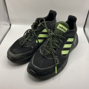Adidas 90's Valasion Running Shoes EG5639 Black/Green Men's Size 8